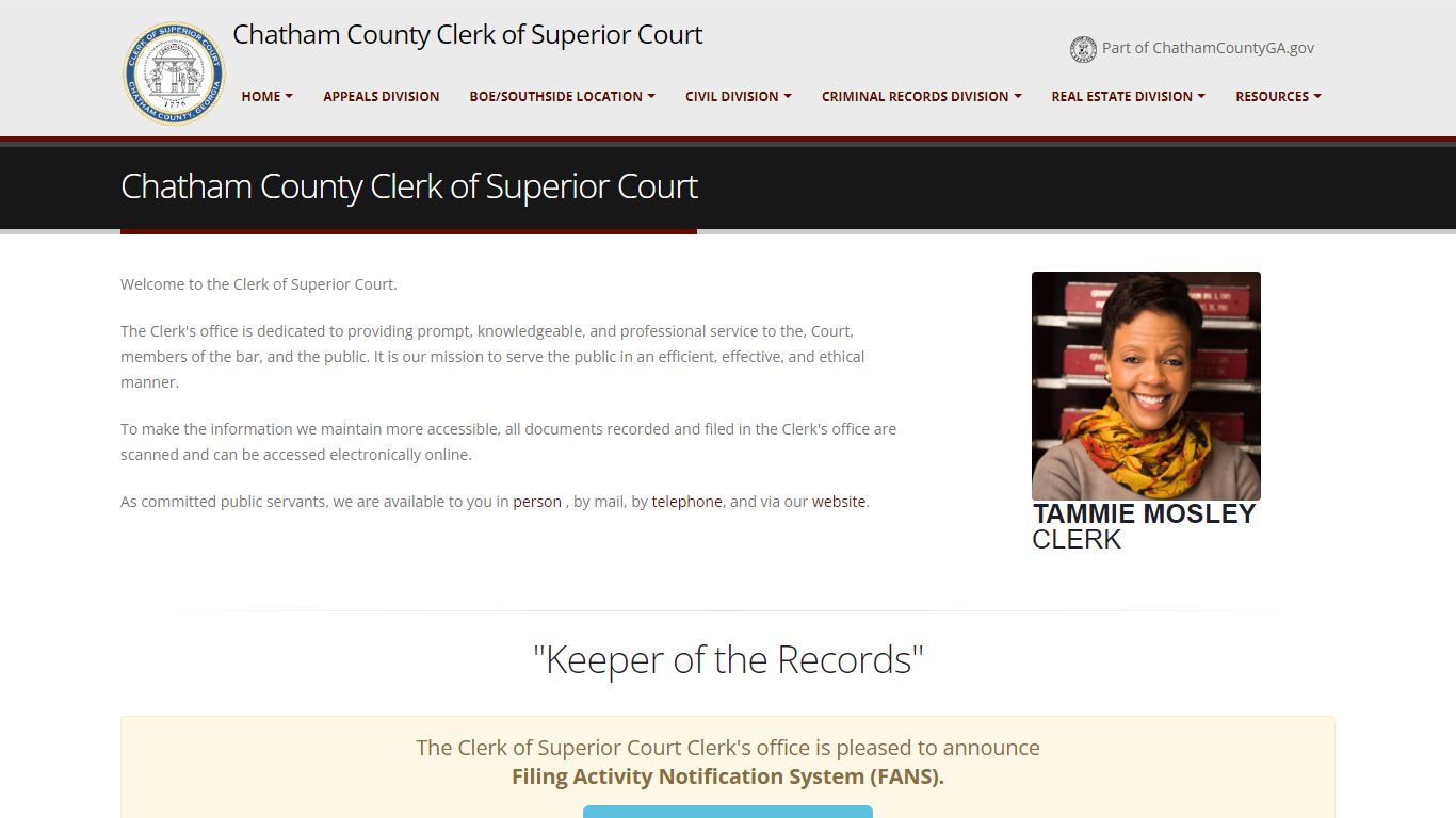 Chatham County, GA - Court System - Superior Court
